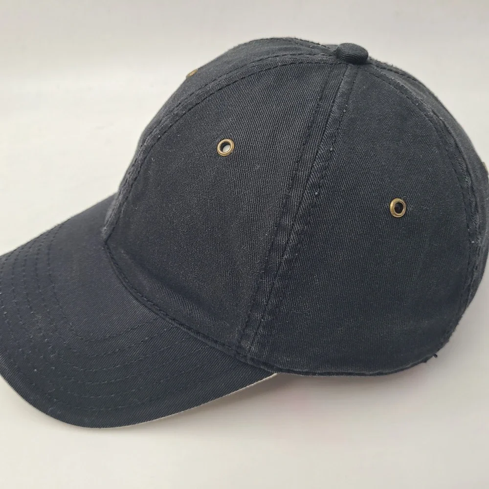 Levi Strauss Hat Strapback (Fits Small) Black Brown Leather Strap Casual Dad Men